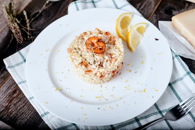 Risotto z owocami morza - zdrowy pomysł na obiad